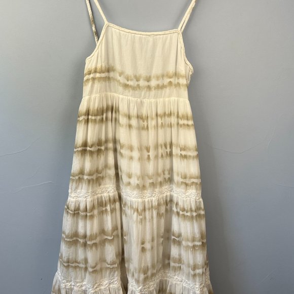 Aerie Beach Tie Dye Cotton Maxi Sundress Size L Boho Beachy Summer - Picture 4 of 12